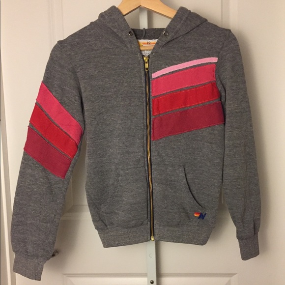 Aviator Nation Other - Aviator Nation Gray Zip Hoodie Size 12